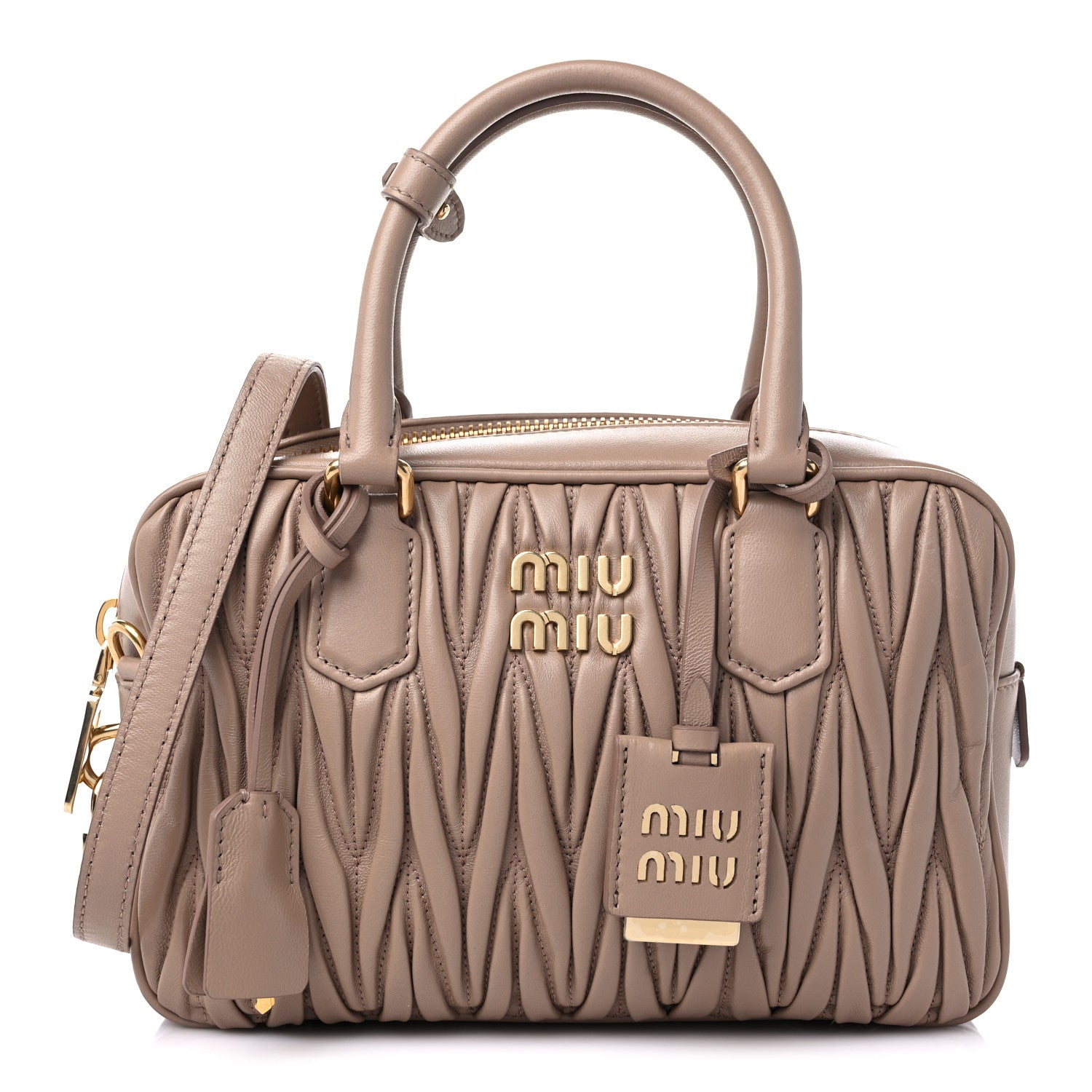 Miu Miu Nappa Matelasse Top Handle Bag Cammeo 1 of 8