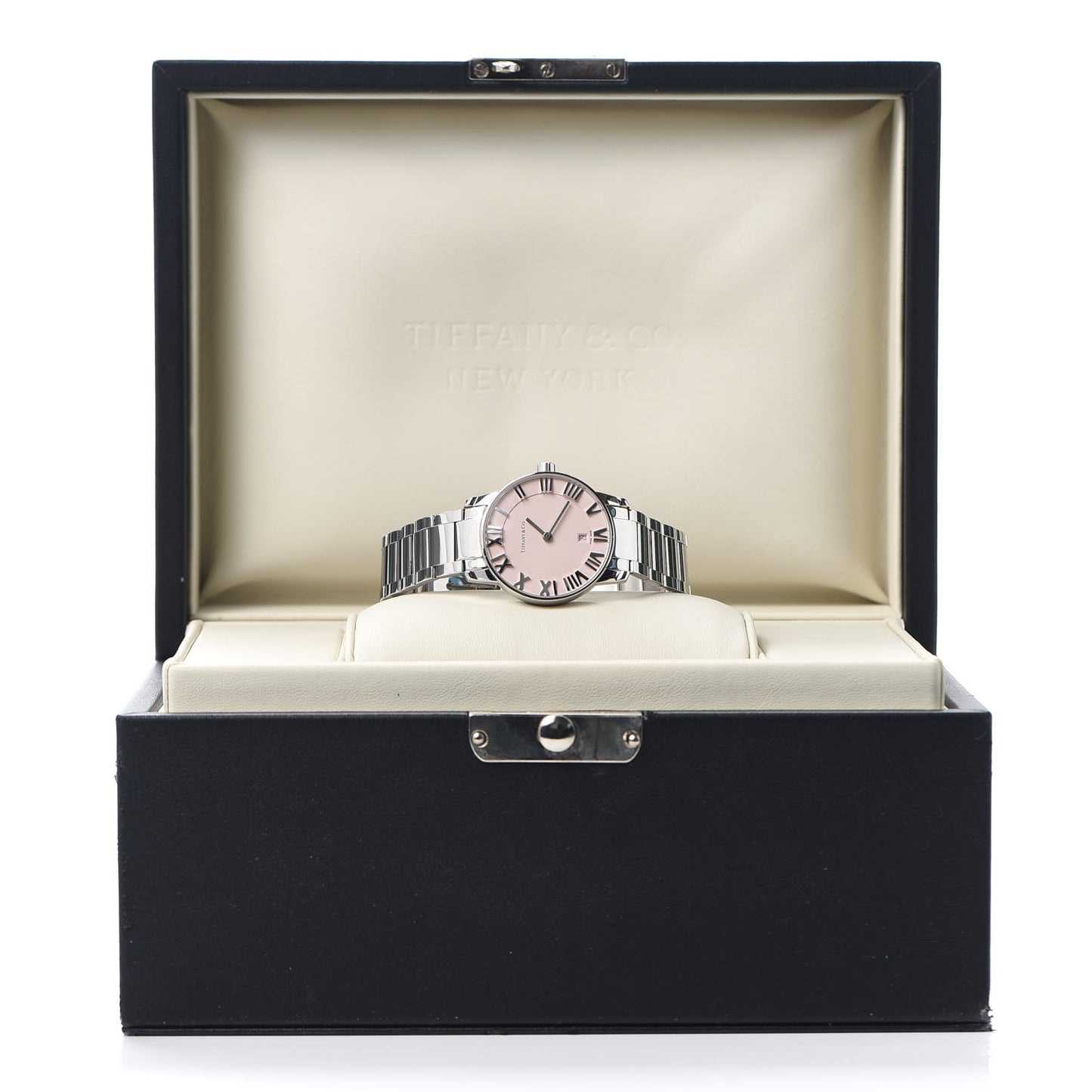 Stainless Steel 29mm Atlas 2-Hand Quartz Watch Pink