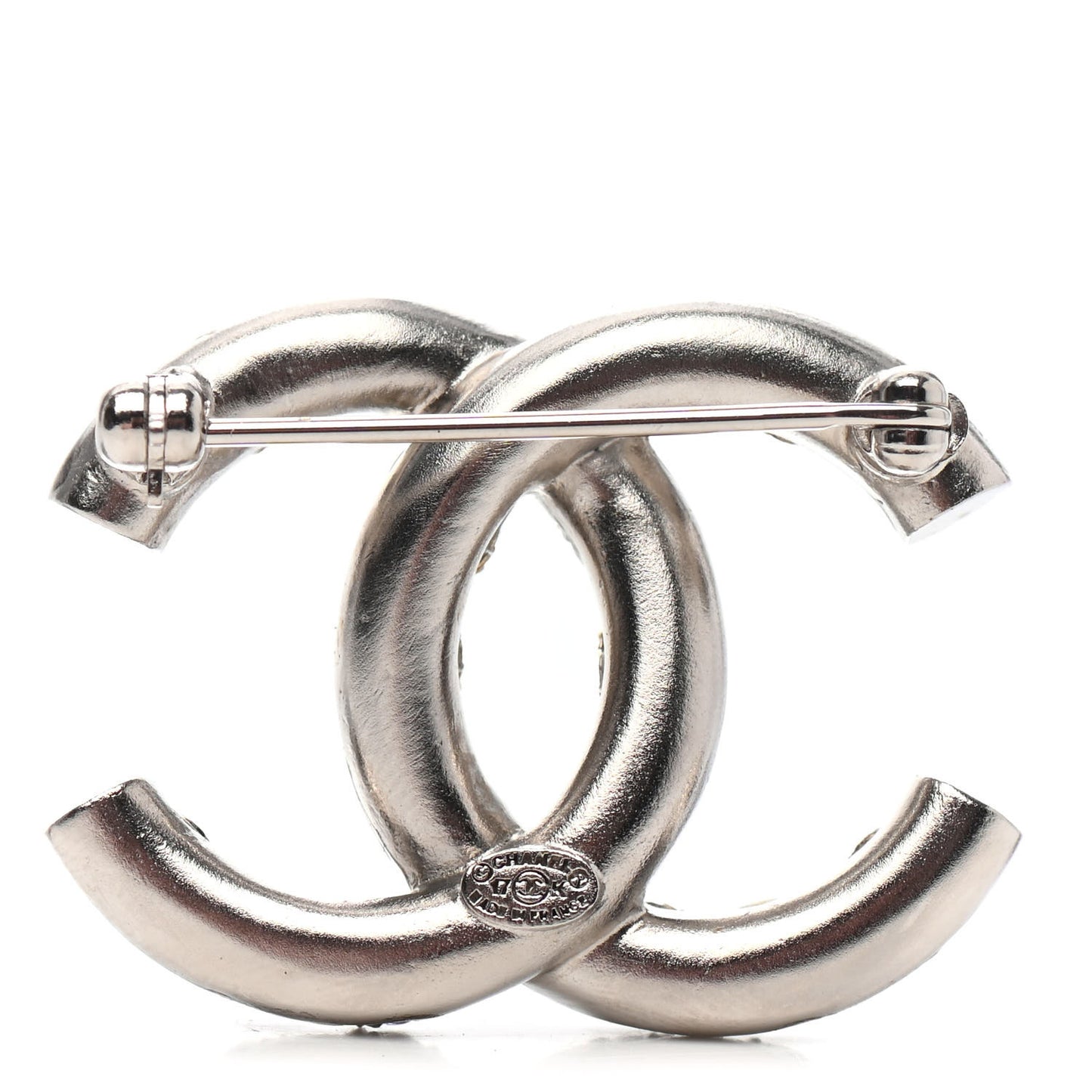 Ruthenium Crystal CC Brooch Iridescent