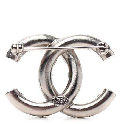 Chanel Ruthenium Crystal CC Brooch Iridescent 2 of 3
