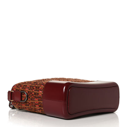 Chanel Tweed Calfskin Medium Gabrielle Hobo Burgundy 4 of 12