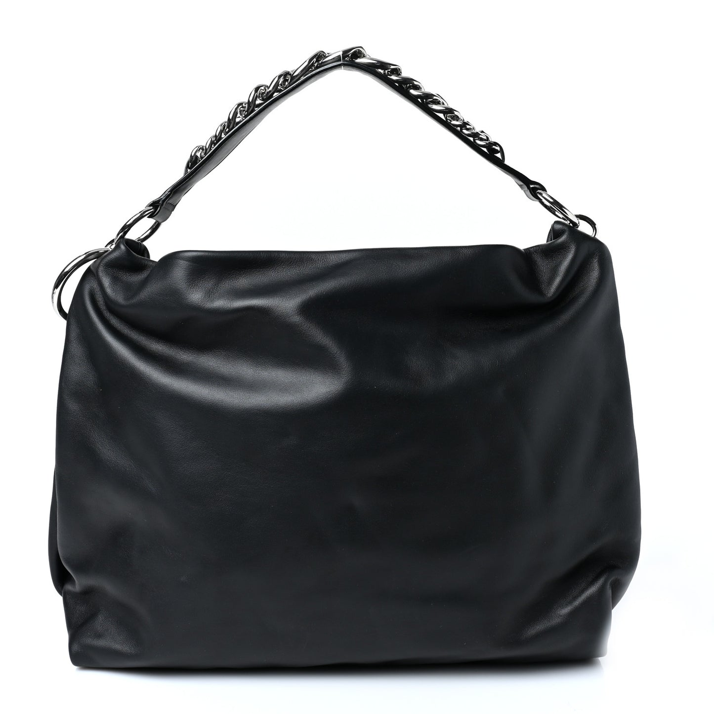 Smooth Calfskin Callie Hobo Bag Black