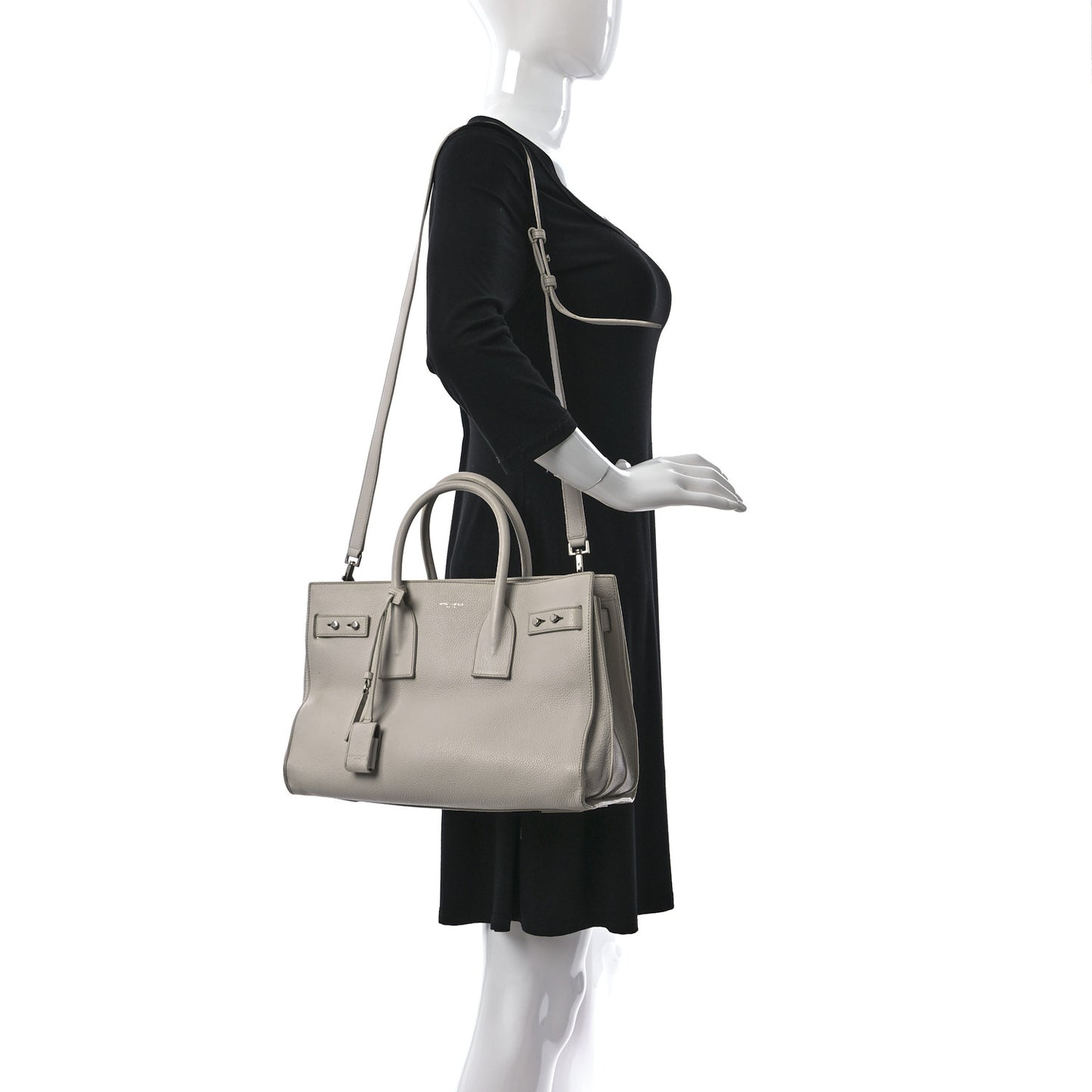 Grained Calfskin Small Supple Sac De Jour Nude