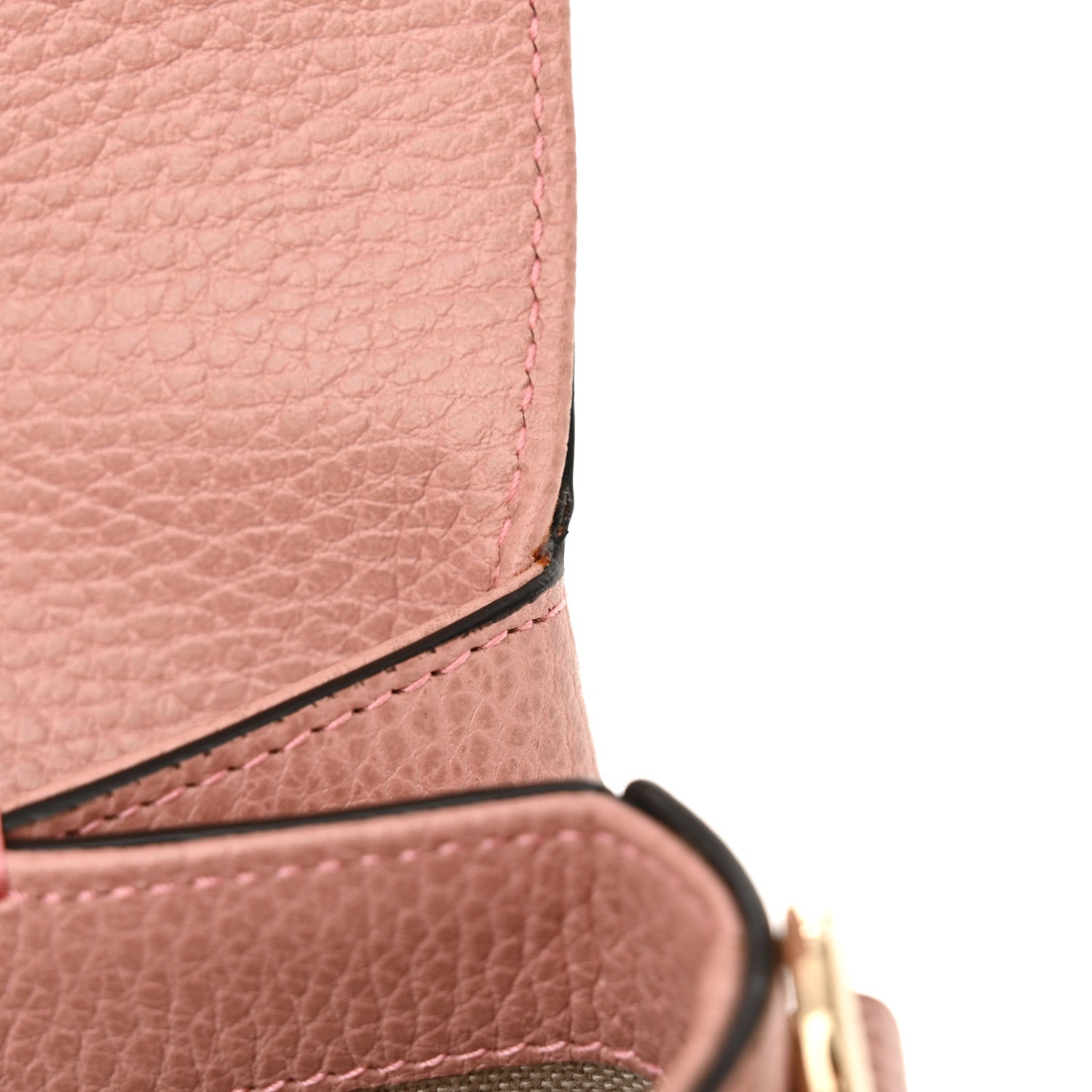 Gucci Dollar Calfskin Medium Interlocking G Top Handle Shoulder Bag Soft Pink 11 of 11