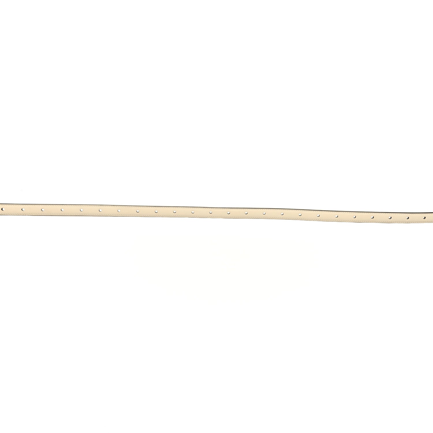 Fendi Vitello King Baguette Double Wrap Belt 95 38 White 3 of 6