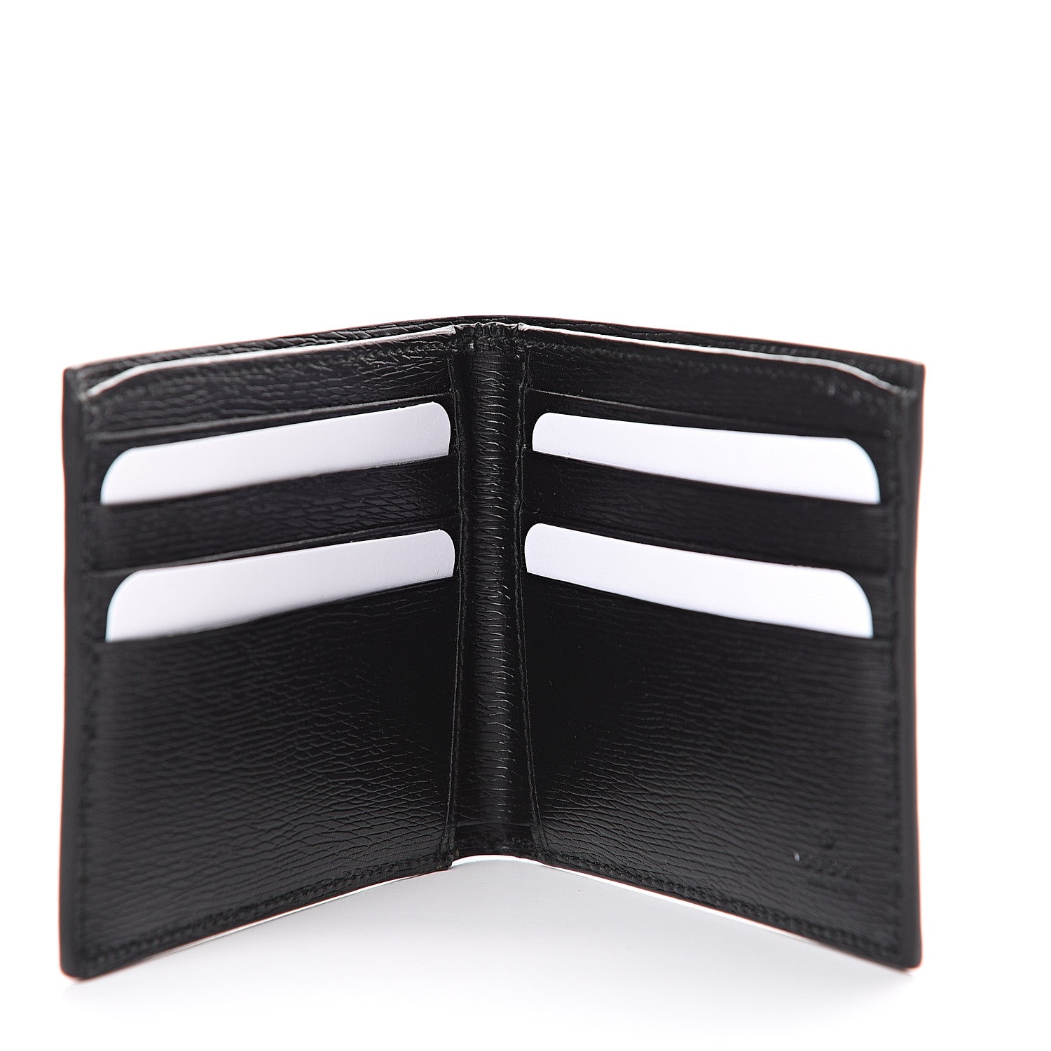 Gucci Shangai Calfskin Kingsnake Bi-Fold Wallet Black 4 of 7