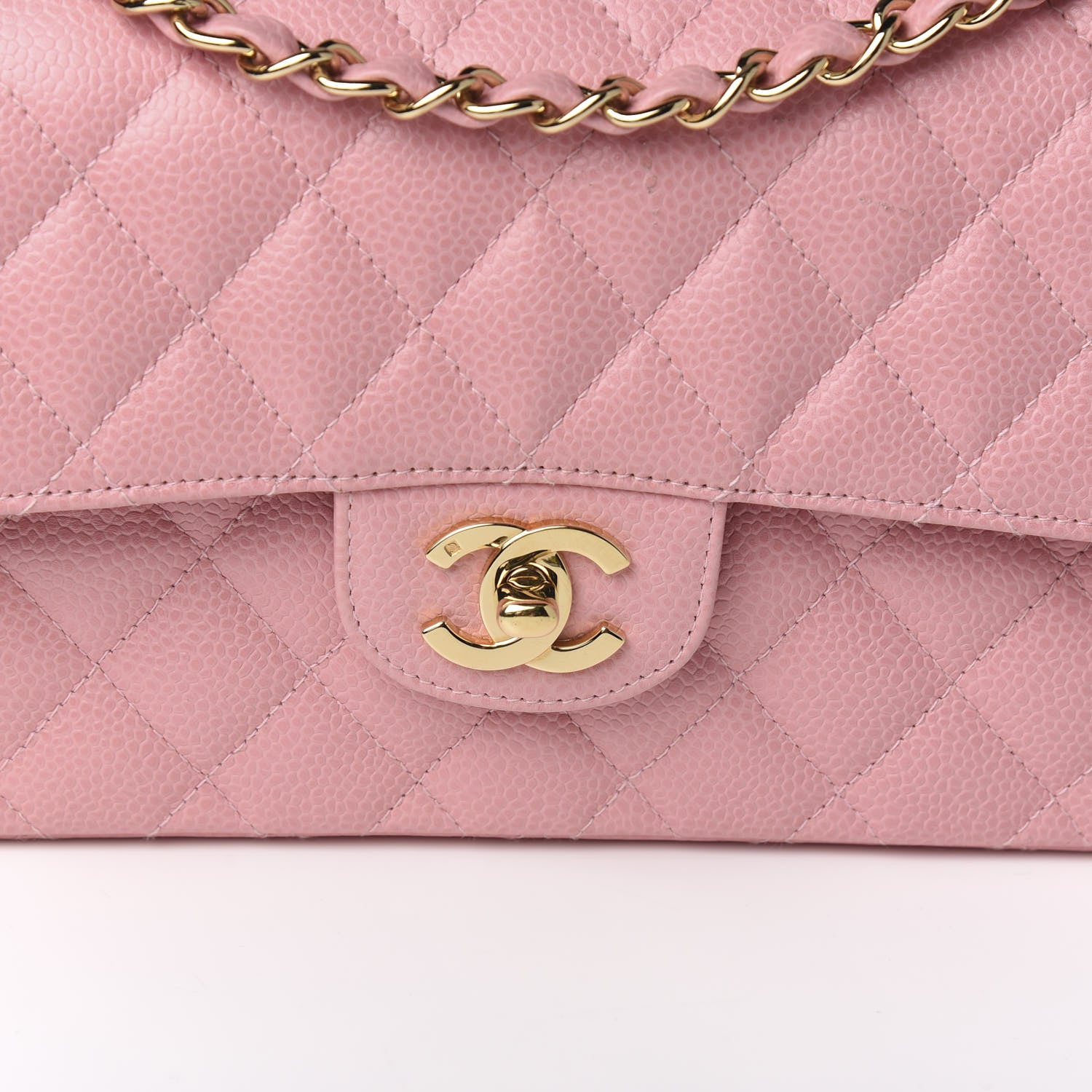 Chanel Caviar Quilted Small Double Flap Pink 9 of 9