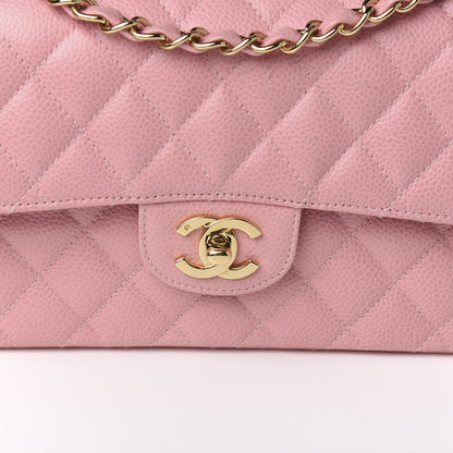 Chanel Caviar Quilted Small Double Flap Pink 9 of 9