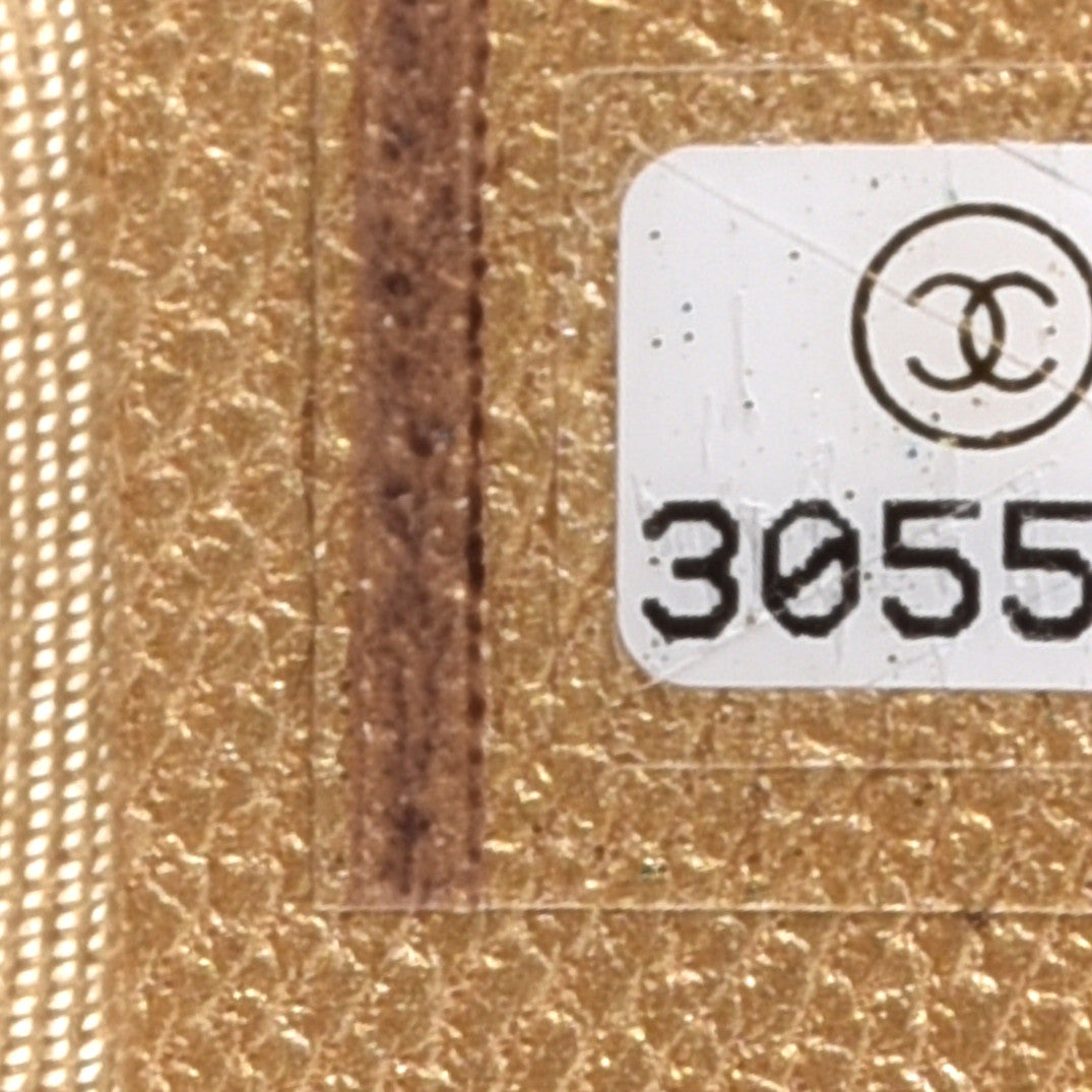 Chanel Metallic Goatskin Quilted Medium Chanel 19 Flap Gold 7 of 12