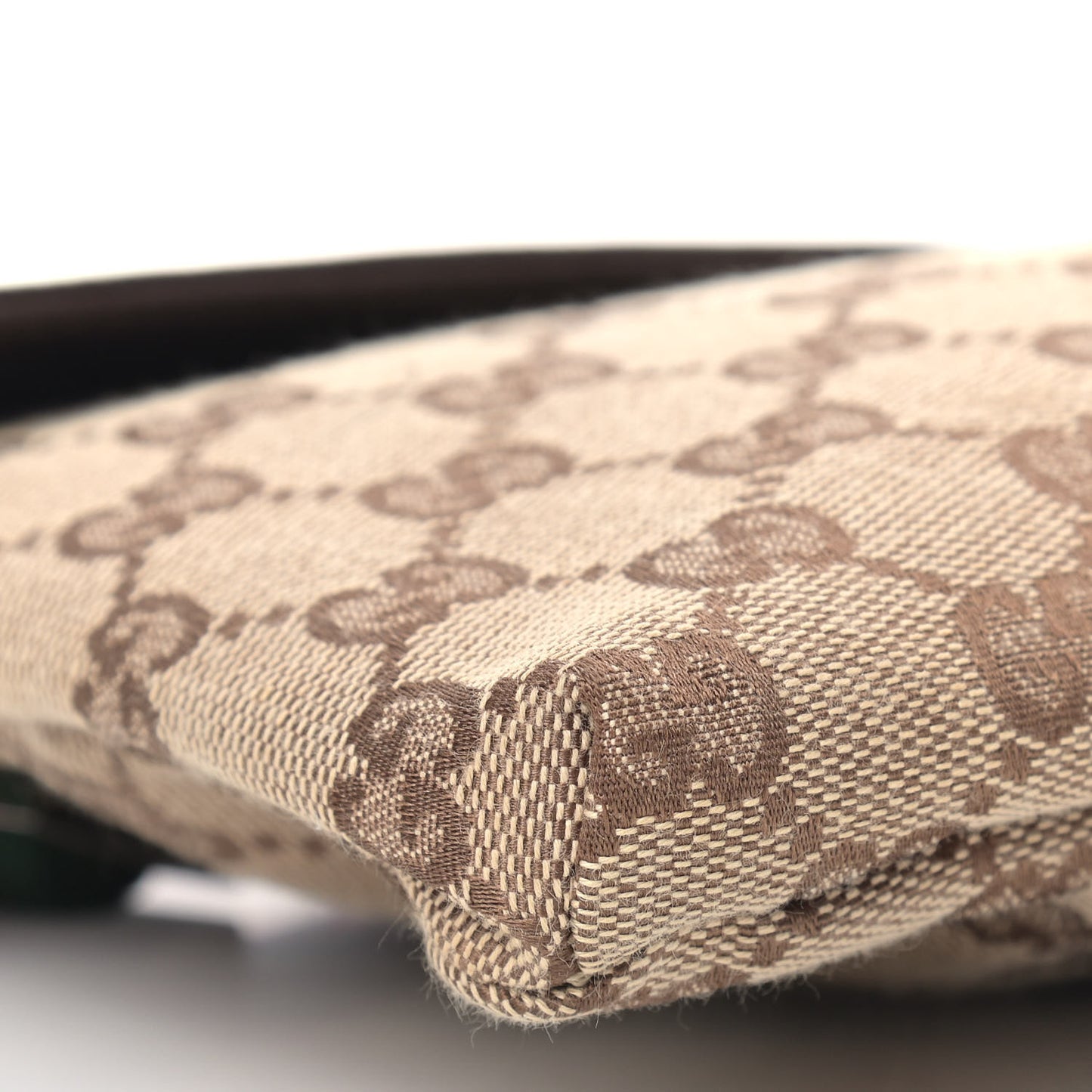 Monogram Web Belt Bag Dark Brown