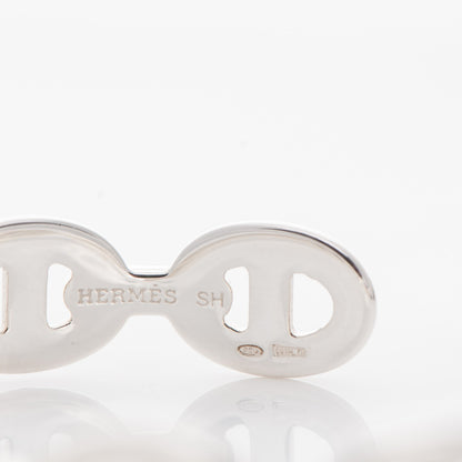 Hermes Sterling Silver MM Chaine d'Ancre Enchainee Cuff Bracelet SH 4 of 4