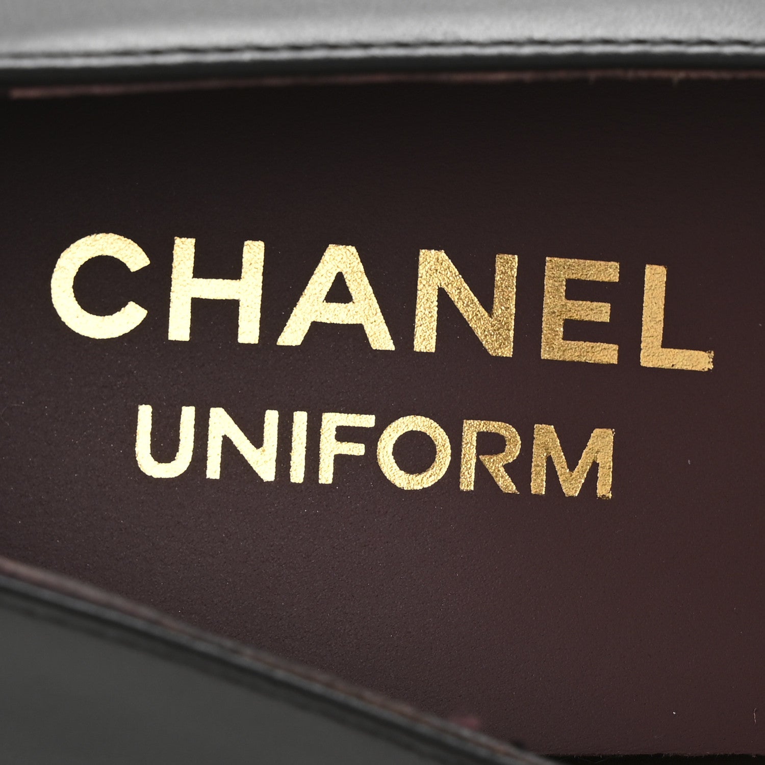 Chanel Lambskin Cap Toe CC Uniform Pumps 37.5 Black 8 of 10