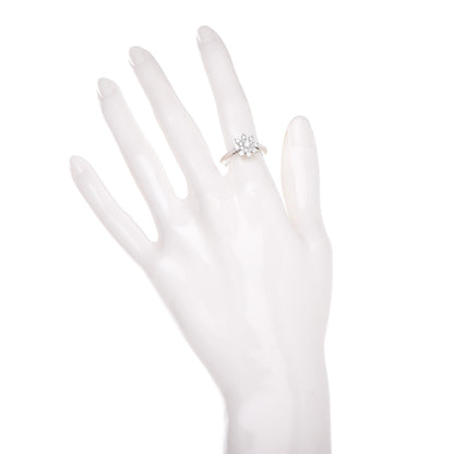 Tiffany Platinum Diamond Flower Ring 51 5.75 2 of 6