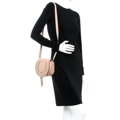 Chloe Calfskin Mini Marcie Round Crossbody Bag Blush Nude 2 of 8