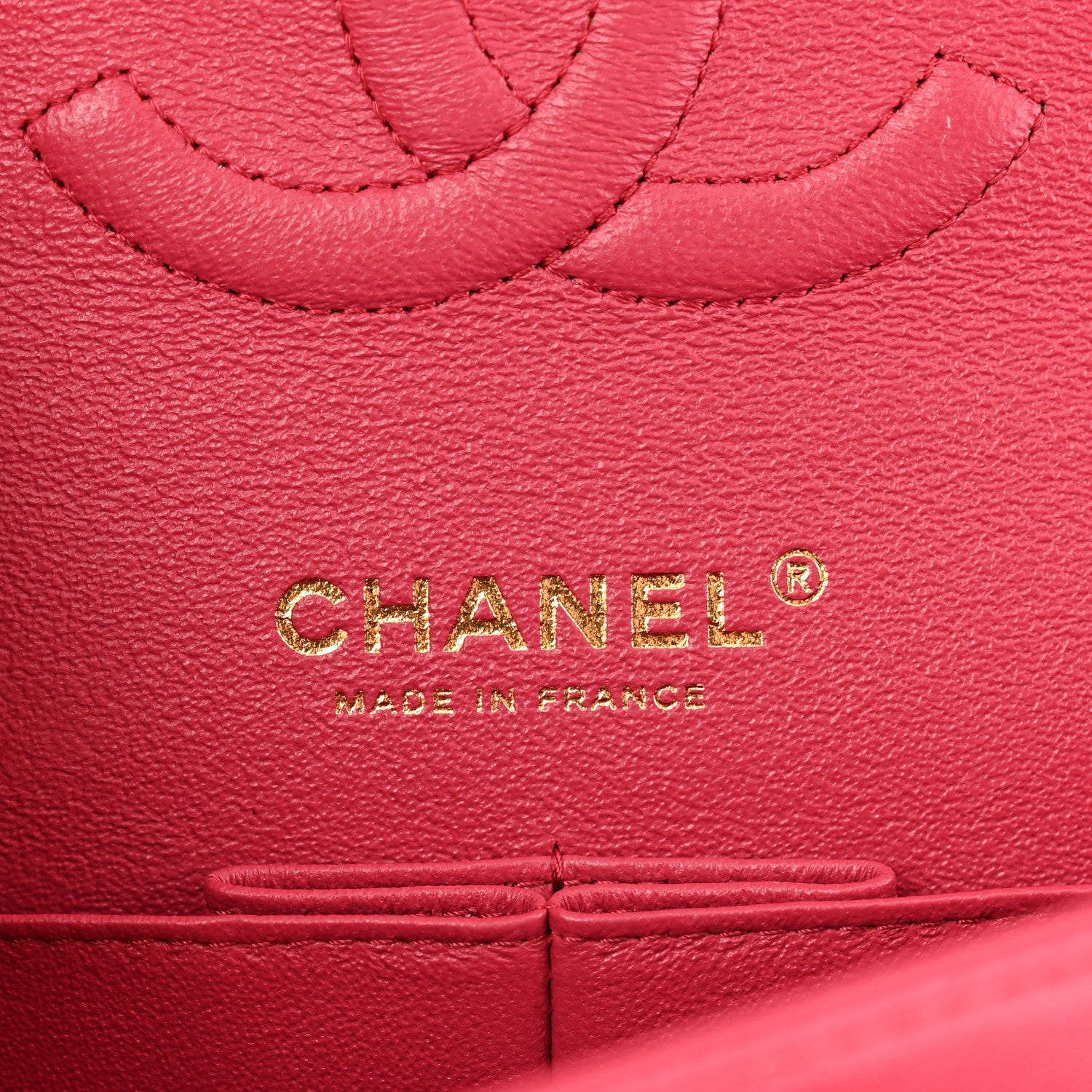 Chanel Lambskin Chevron Quilted Medium Double Flap Pink 6 of 12