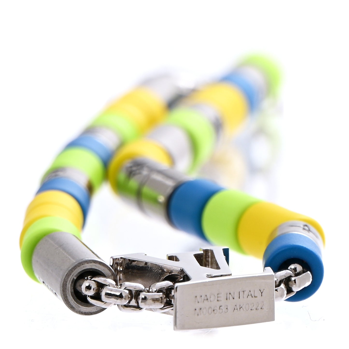 Metal Resin LV Sunrise Bead Bracelet Multicolor