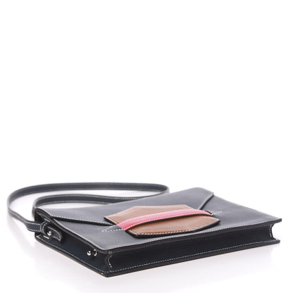 Hermes Evercolor Swift Faco Clutch Bleu de Malte Rose Tyrien Gold 4 of 10
