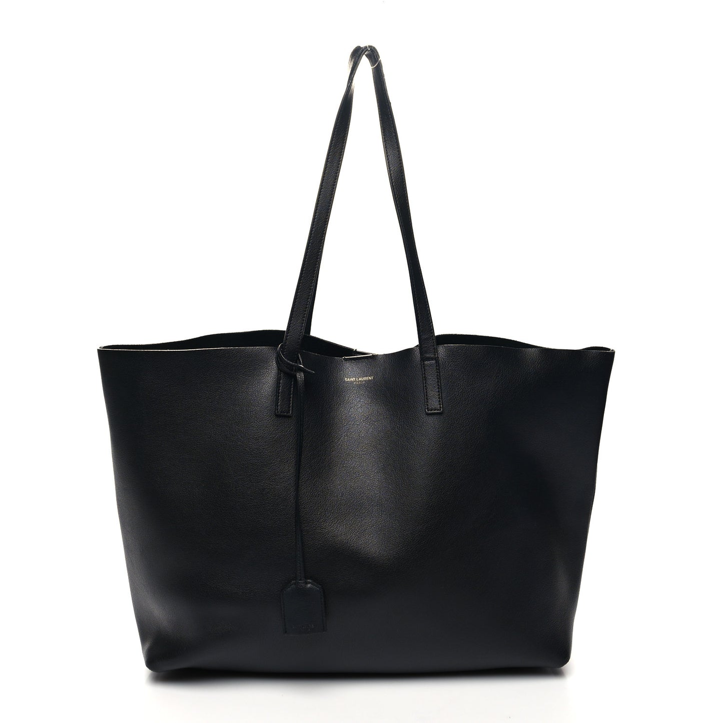 Calfskin Large Shopping Tote Black