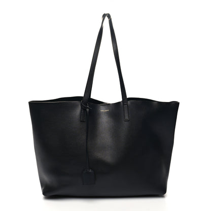 Saint Laurent Calfskin Large Shopping Tote Black 3 of 17