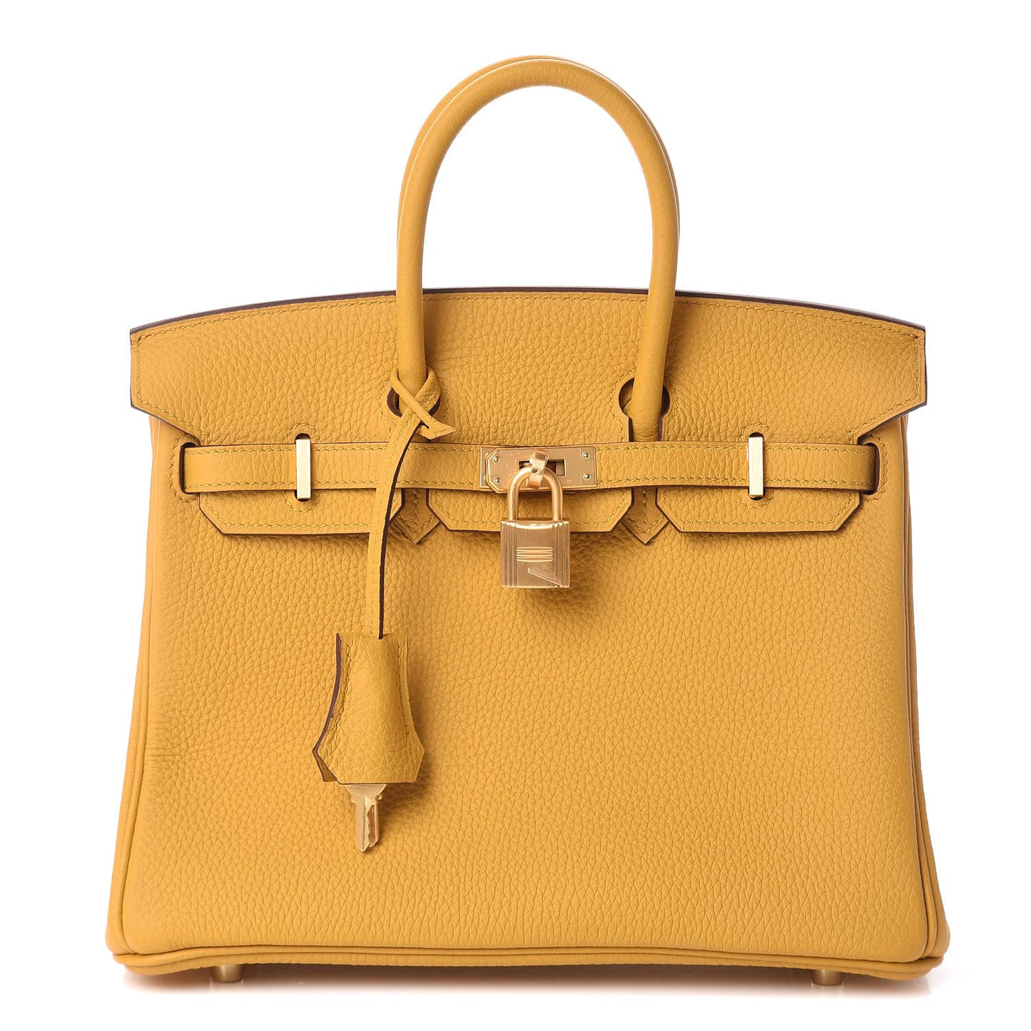 Togo Horseshoe Birkin 25 Jaune Ambre