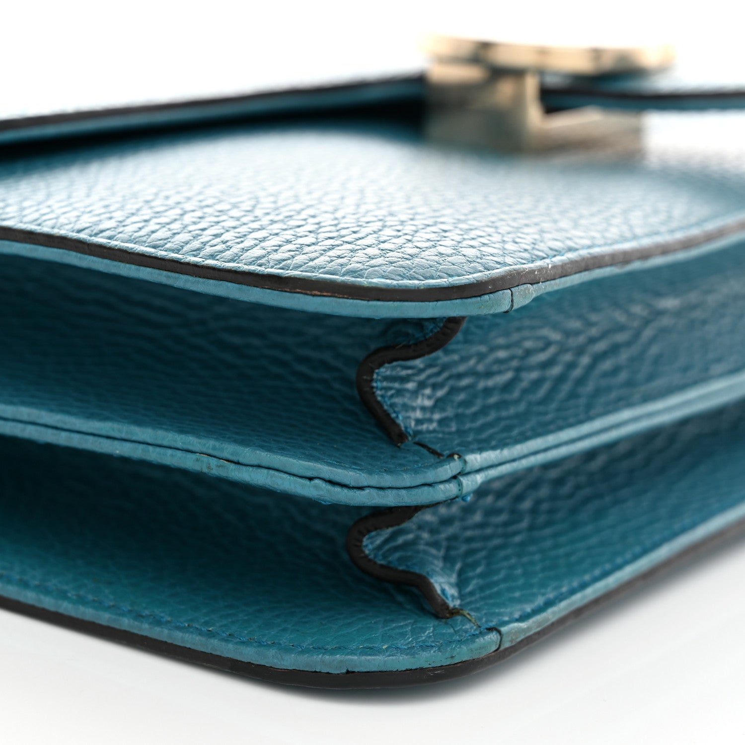 Gucci Dollar Calfskin Interlocking G Shoulder Bag Deep Cobalt 10 of 12