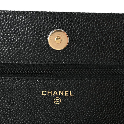 Chanel Caviar Quilted Wallet on Chain WOC Black 6 of 12