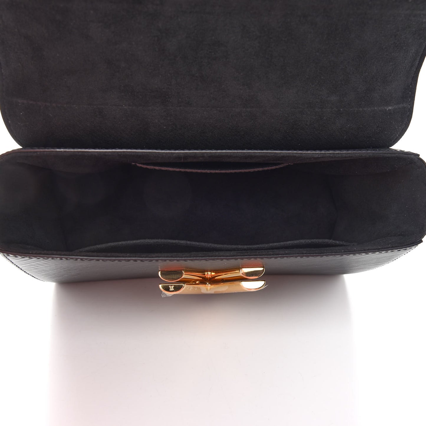 Epi Twist Monogram Flower Chain Shoulder Bag MM Black