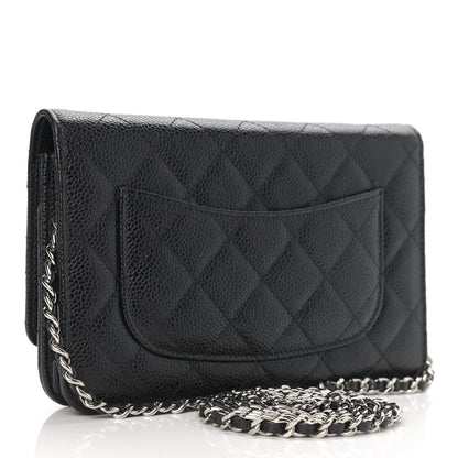 Chanel Caviar Quilted Wallet On Chain WOC Black 3 of 13