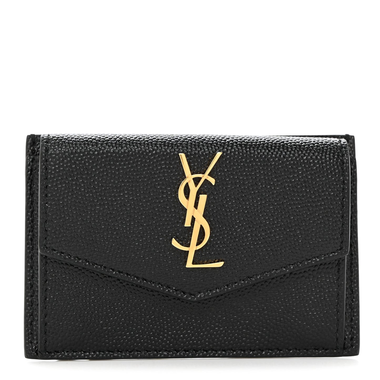 Grain De Poudre Uptown Monogram Card Case Black