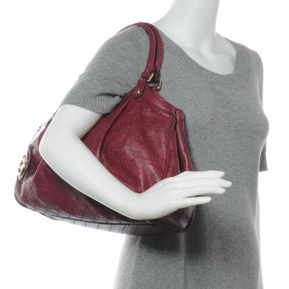 Gucci Guccissima Medium Sukey Tote Cherry 2 of 8