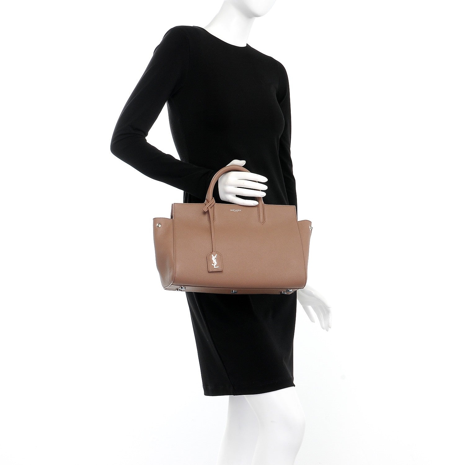Saint Laurent Grained Calfskin Small Rive Gauche Fard 3 of 9