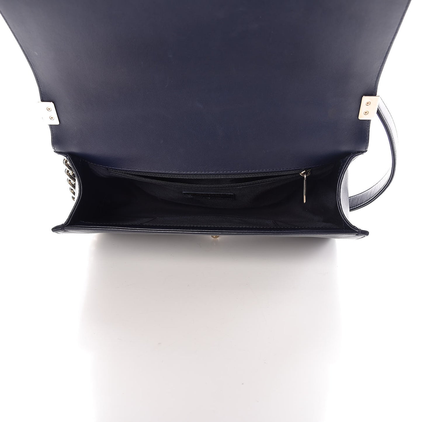 Lambskin Quilted New Medium Boy Flap Dark Navy Blue