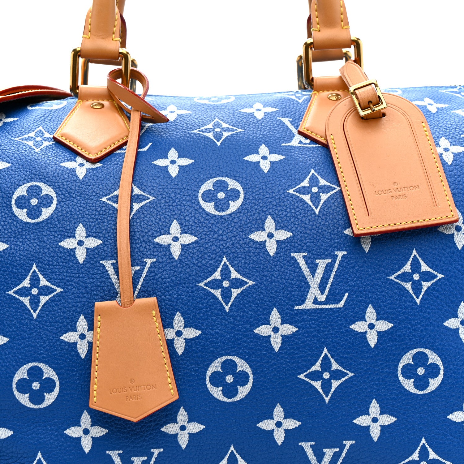 Louis Vuitton Calfskin Monogram Speedy P9 Bandouliere 40 Blue 11 of 18