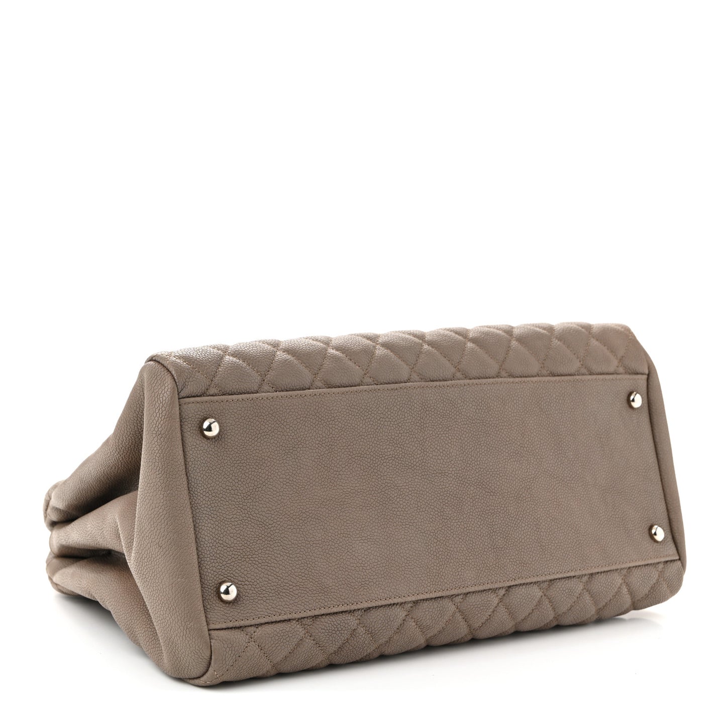 Caviar Quilted Large Just Mademoiselle Beige