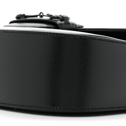 Gucci Azalea Calfskin Web Monochrome Horsebit 1955 Shoulder Bag Black 8 of 10