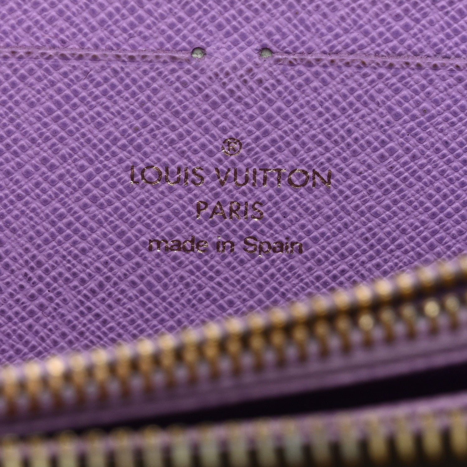 Louis Vuitton Damier Ebene Illustre Zippy Wallet Violet 6 of 8