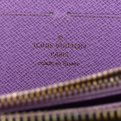 Louis Vuitton Damier Ebene Illustre Zippy Wallet Violet 6 of 8
