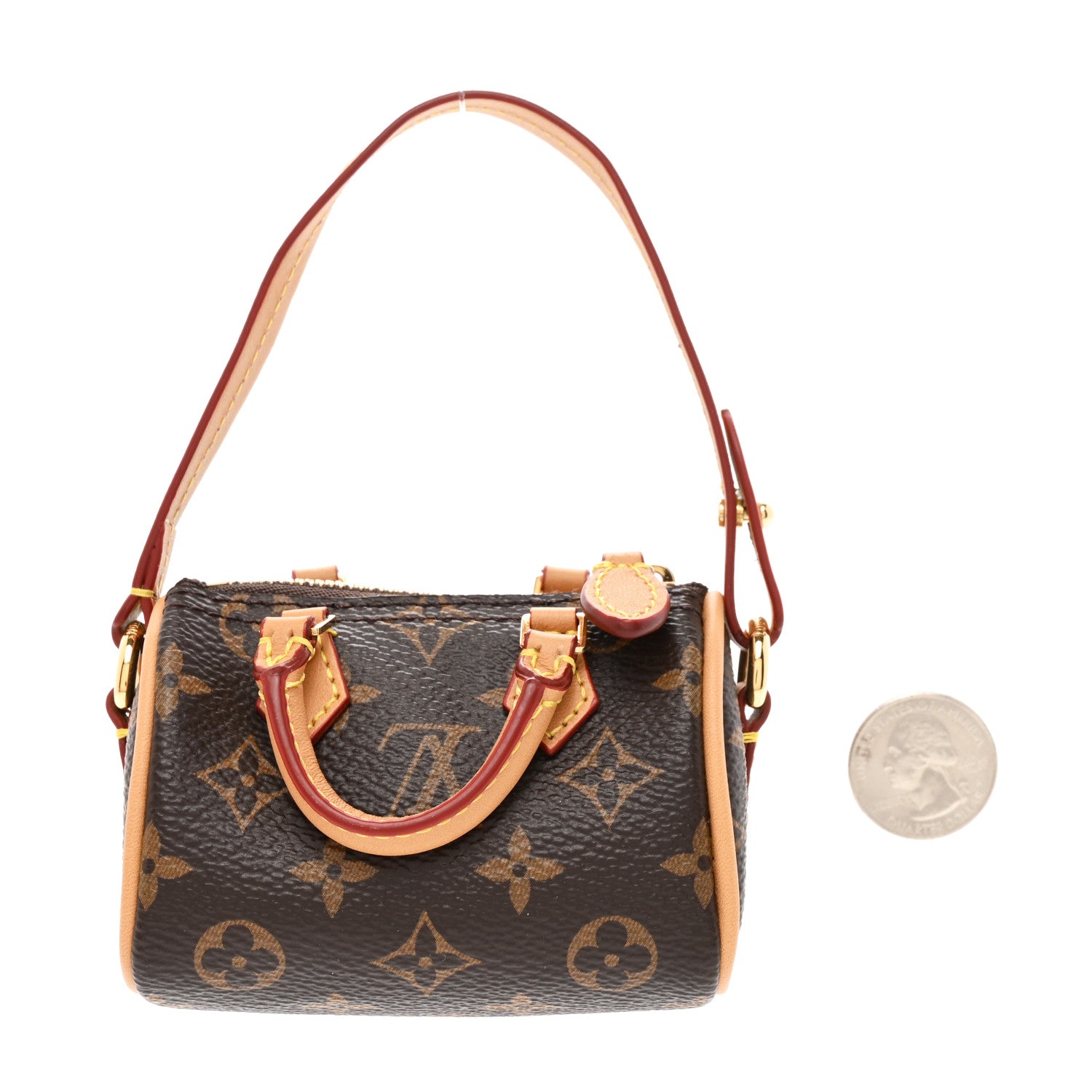Louis Vuitton Monogram Micro Speedy Bag Charm 2 of 5