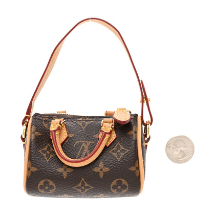 Louis Vuitton Monogram Micro Speedy Bag Charm 2 of 5