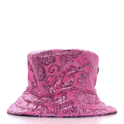 Gucci Canvas Lame GG Monogram Reversible Bucket Hat S Fuxia Pink 6 of 14