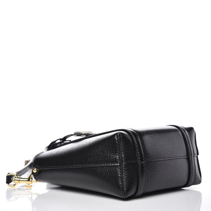 Dolce & Gabbana Textured Calfskin Mini Escape Shopper Tote Black 4 of 9