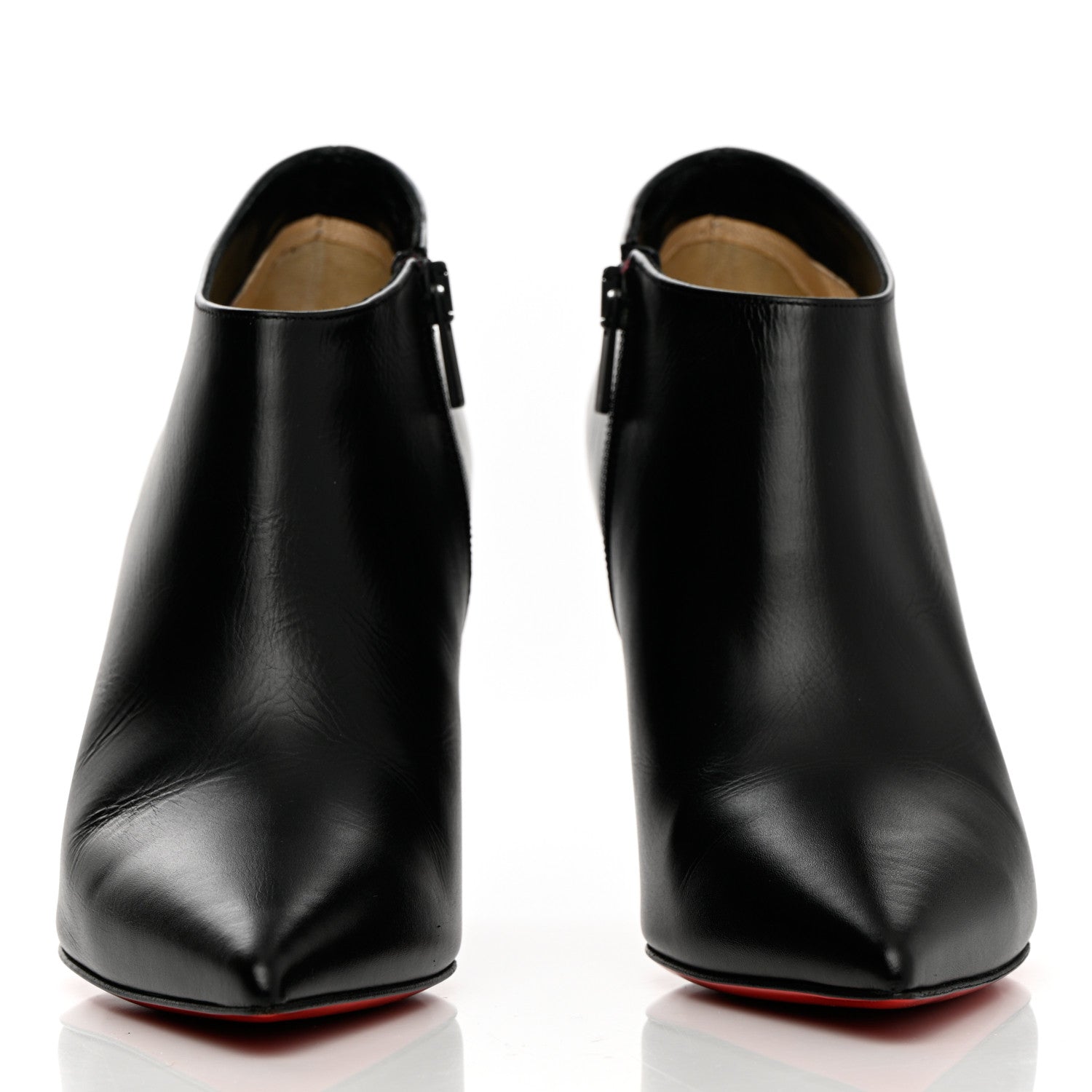 Christian Louboutin Calfskin Gorgona 85 Ankle Boots 37.5 Black 2 of 13