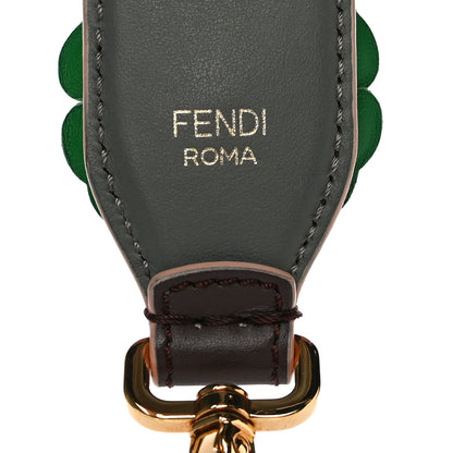 Fendi Vitello Dolce Flowerland Studded Strap You Moresco Malachite 4 of 10