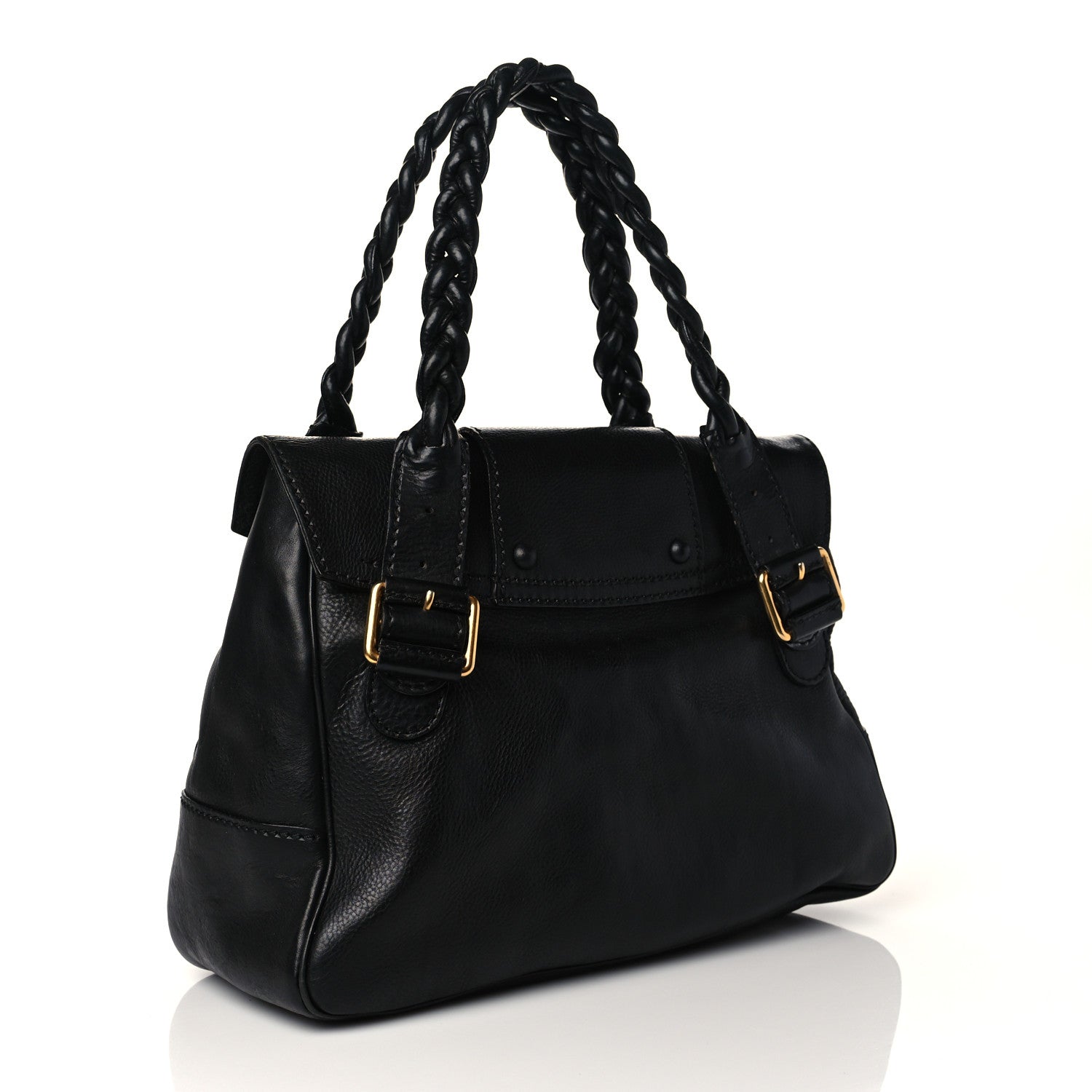 Valentino Garavani Calfskin Large Histoire Black 2 of 8
