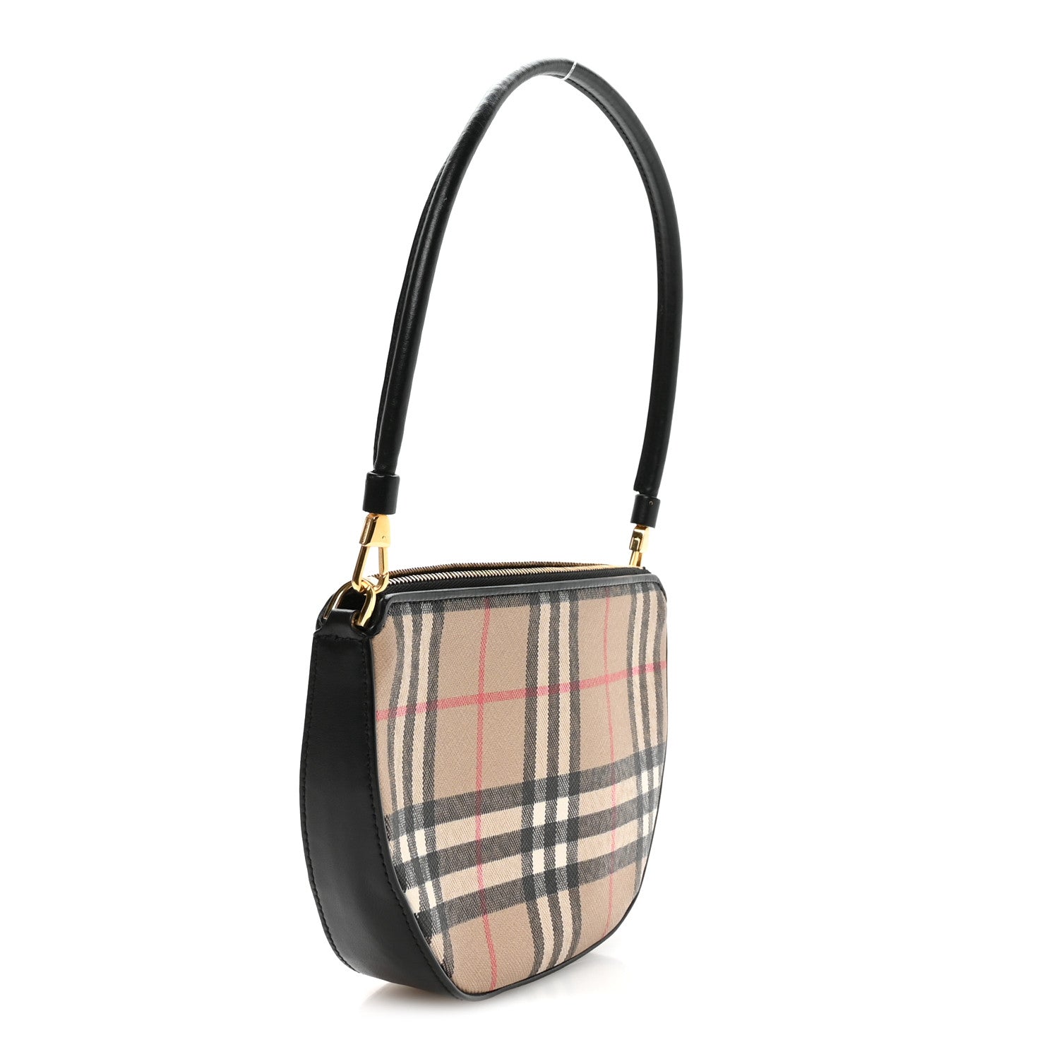 Burberry Vintage Check Calfskin Olympia Slim Pouch Archive Beige 3 of 12