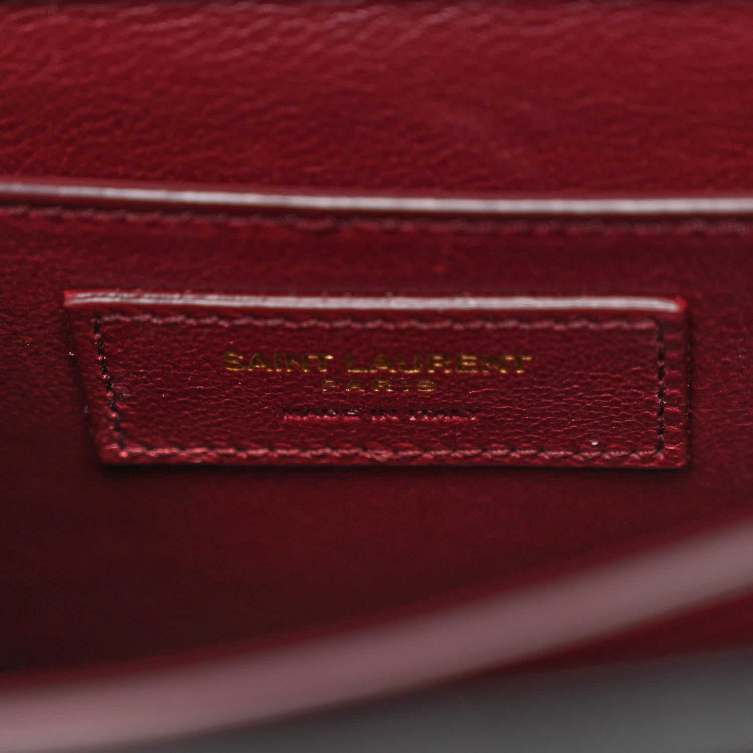 Saint Laurent Grain de Poudre Medium Classic Monogram Cassandra Top Handle Black Rouge Legion 6 of 9