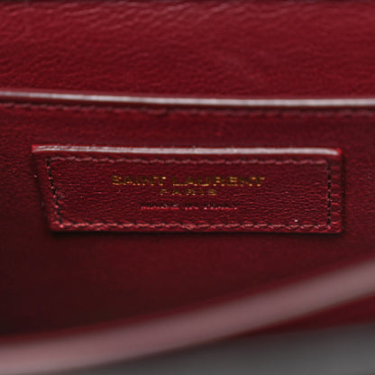 Saint Laurent Grain de Poudre Medium Classic Monogram Cassandra Top Handle Black Rouge Legion 6 of 9