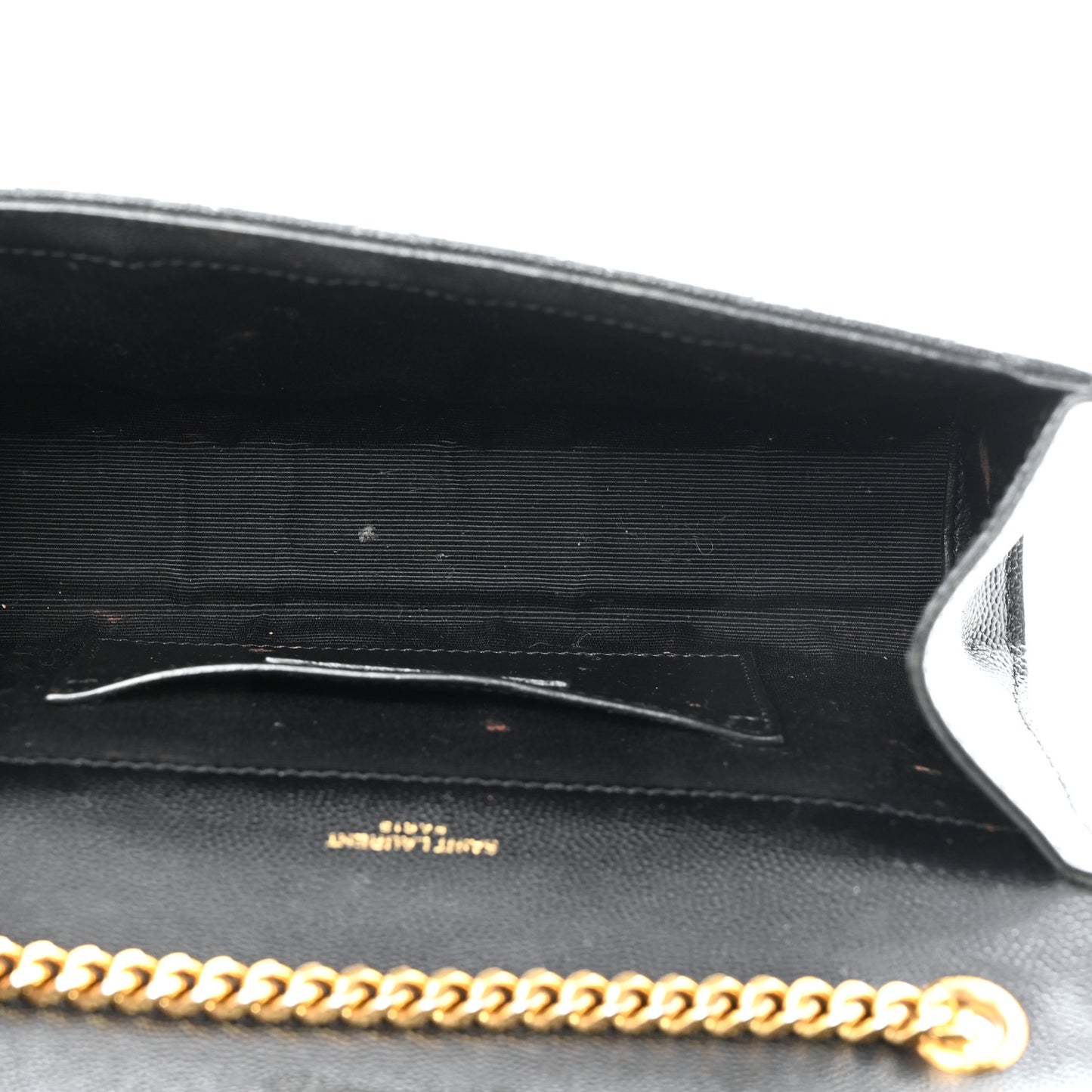 Grain De Poudre Textured Mixed Matelasse Triquilt Small Monogram Satchel Black