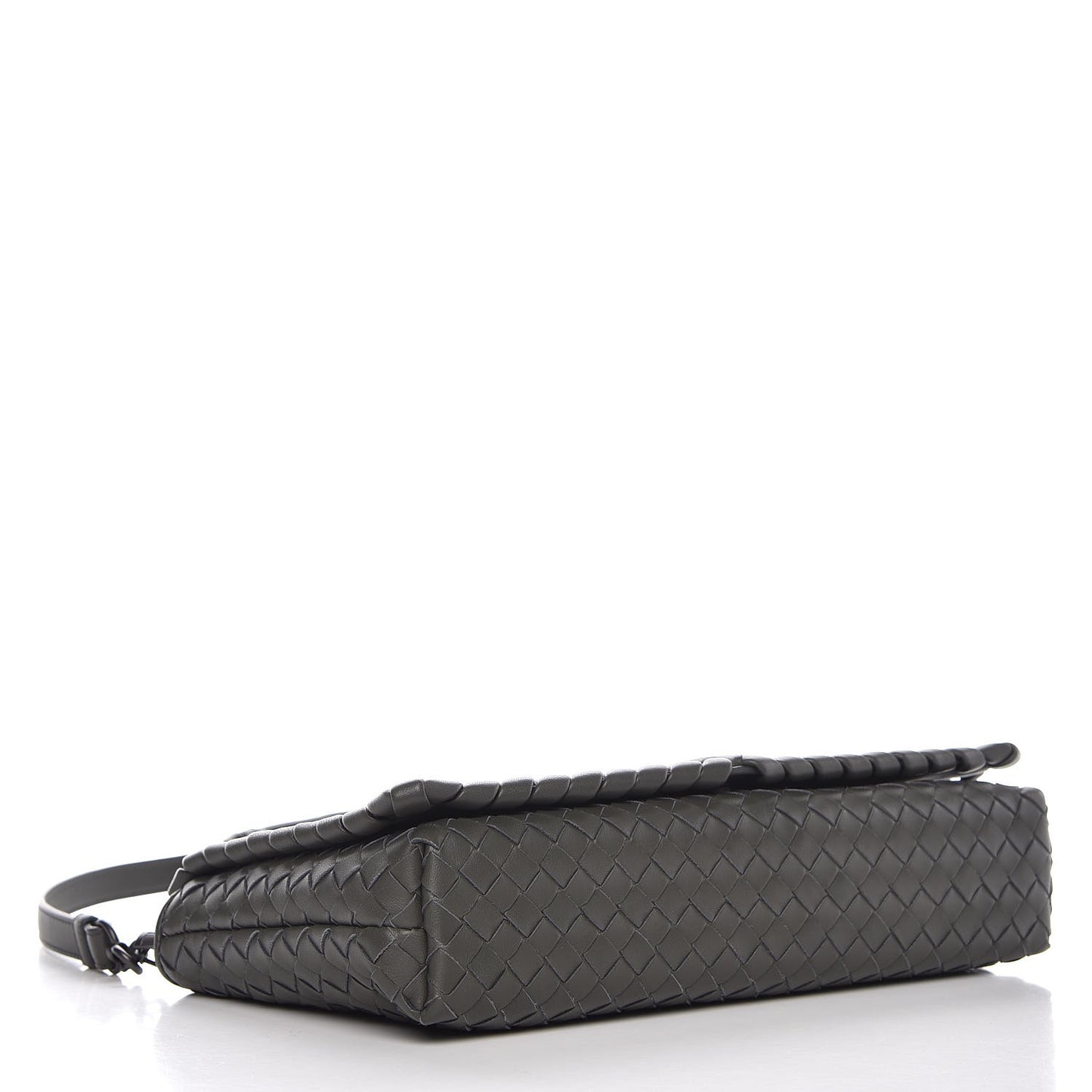 Nappa Intrecciato Dahlia Clutch Crossbody Light Grey