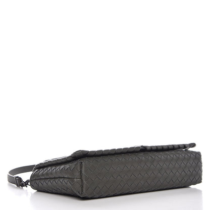 Bottega Veneta Nappa Intrecciato Dahlia Clutch Crossbody Light Grey 4 of 8